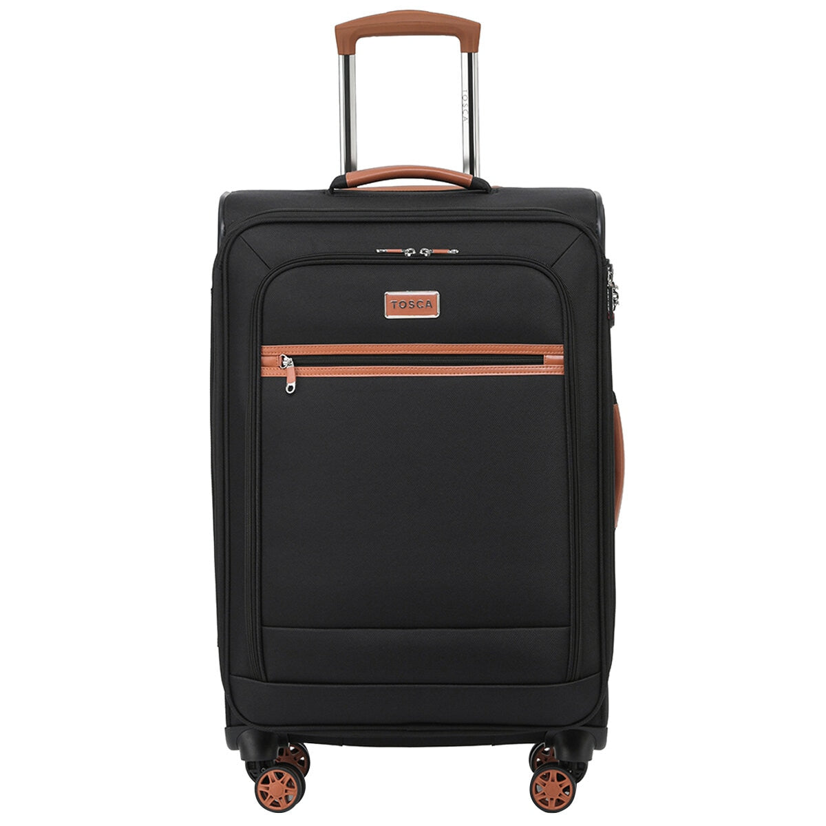 Tosca Park Avenue 3-Piece Luggage Set TCA6923 - Black Tan, TSA Locks, Expandable, RFID Protection - SuperSaverAU - view 3