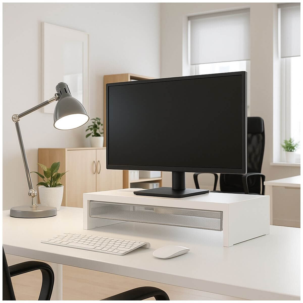 The Container Store 2 Piece Office Pack - Monitor Riser, Drawer Organiser, Clear PET - VTCS-OFFICE-P1