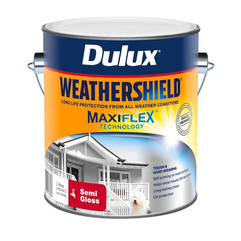 Dulux Weathershield Exterior Paint - 2L - Vivid White - Semi Gloss - SuperSaverAU - view 1