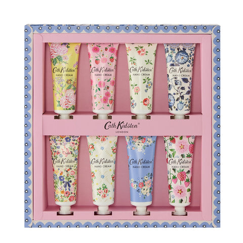 Cath Kidston Navy Carnation Hand Care Set 8x30ml FG7528AU - Floral Scent & Nourishing Formula - SuperSaverAU - view 1