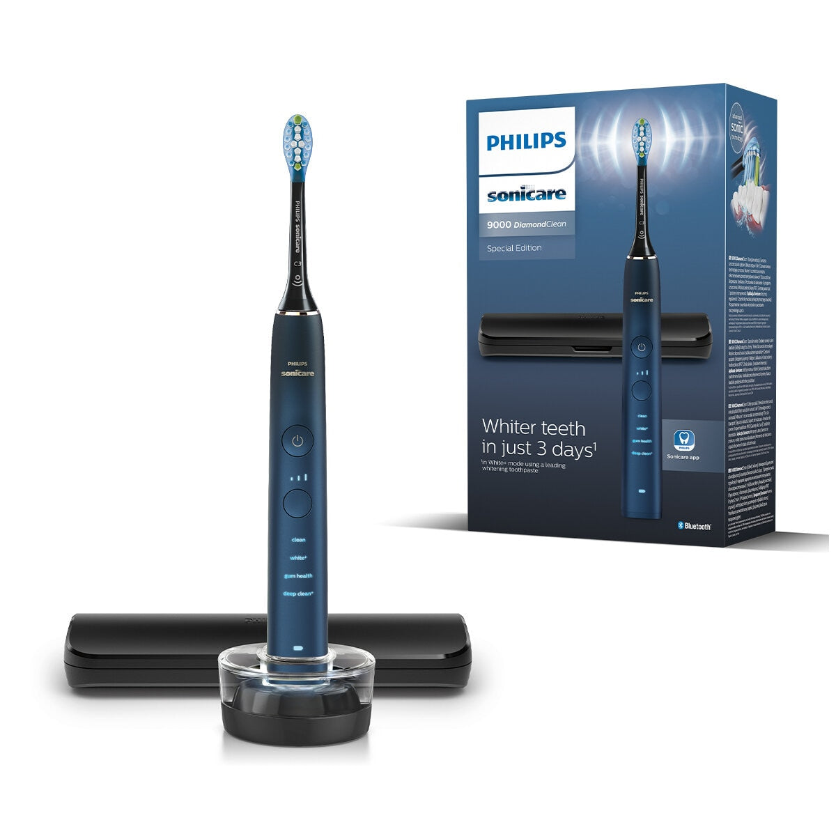 Philips Sonicare DiamondClean 9000 HX9911/96 Electric Toothbrush, Navy, 4 Modes, App-Connected - SuperSaverAU - view 1