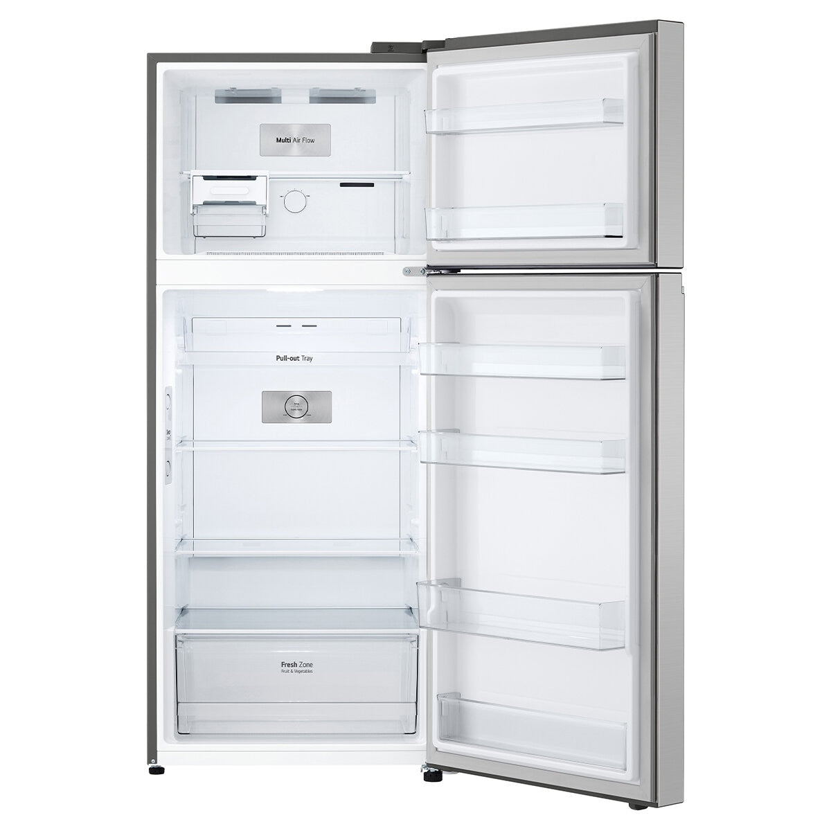 LG 375L Top Mount Fridge GT-5S, Stainless Steel, Smart Cooling, 4 Star Energy - SuperSaverAU - view 5
