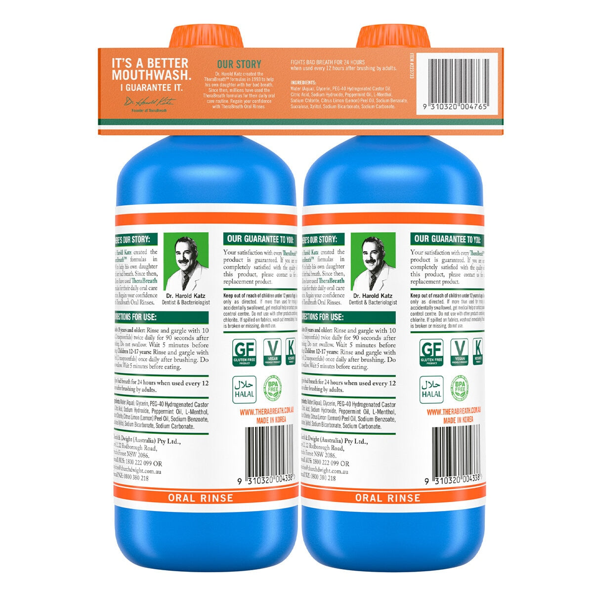 Therabreath Icy Mint 2 x 1 Litre