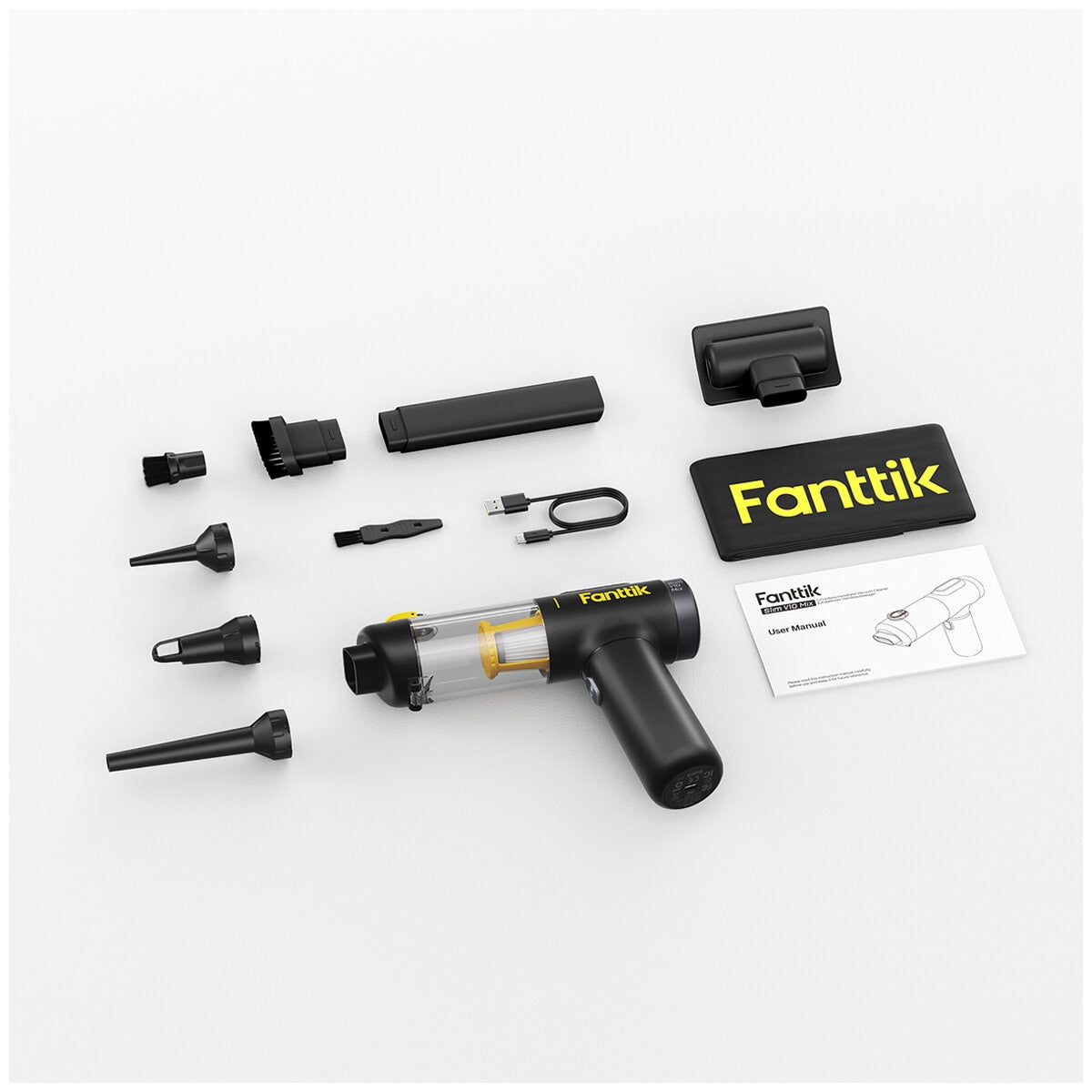 Fanttik X200 Cordless Car Vacuum 4-in-1, 16,000Pa, LED Display, Lightweight - SuperSaverAU - view 9