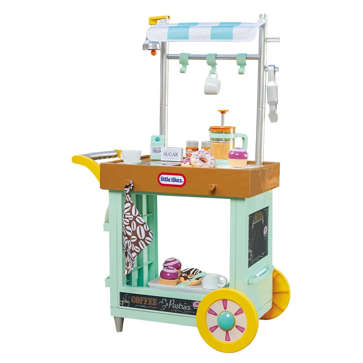 Little Tikes 2-in-1 Cafe Cart Playset, 25 Accessories, Model 3702, Ages 2+ - SuperSaverAU - view 1
