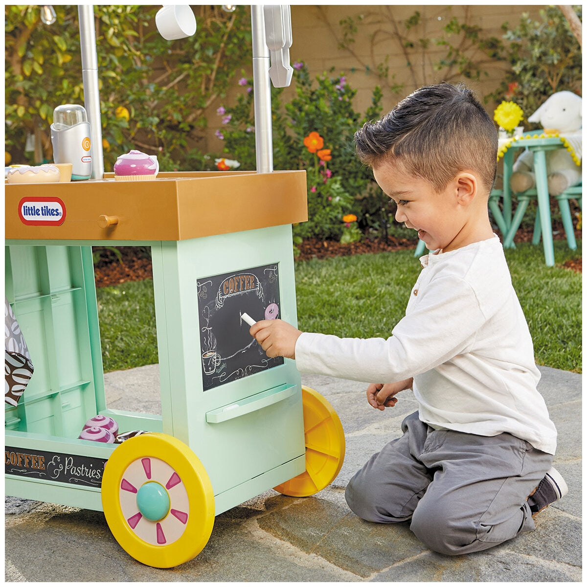 Little Tikes 2-in-1 Cafe Cart Playset, 25 Accessories, Model 3702, Ages 2+ - SuperSaverAU - view 5