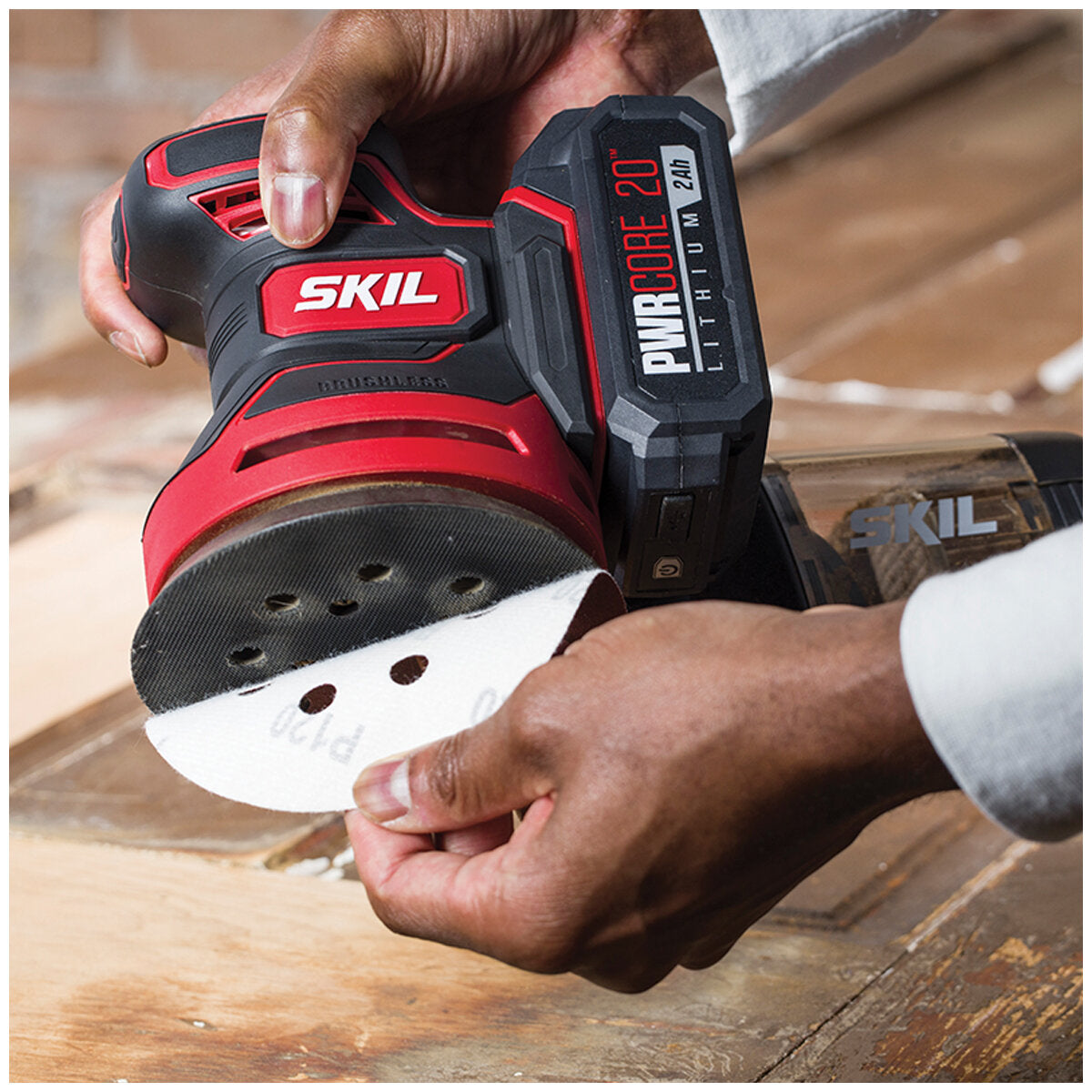 SKIL PWRCORE 20V Brushless Random Orbital Sander SR6603E-00, 125mm, Variable Speed - SuperSaverAU - view 6