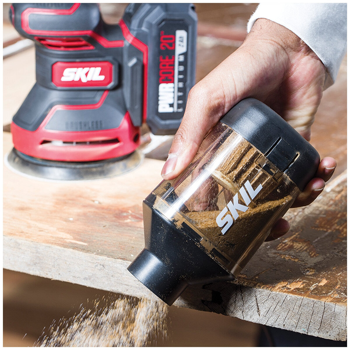 SKIL PWRCORE 20V Brushless Random Orbital Sander SR6603E-00, 125mm, Variable Speed - SuperSaverAU - view 7