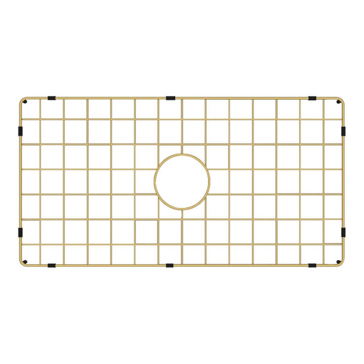 Turner Hastings Cuisine 81 Sink Grid - Stainless Steel, Brushed Brass Finish - CU811SSG-BB