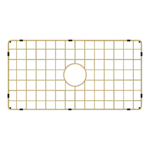 Turner Hastings Cuisine 81 Sink Grid - Stainless Steel, Brushed Brass Finish - CU811SSG-BB