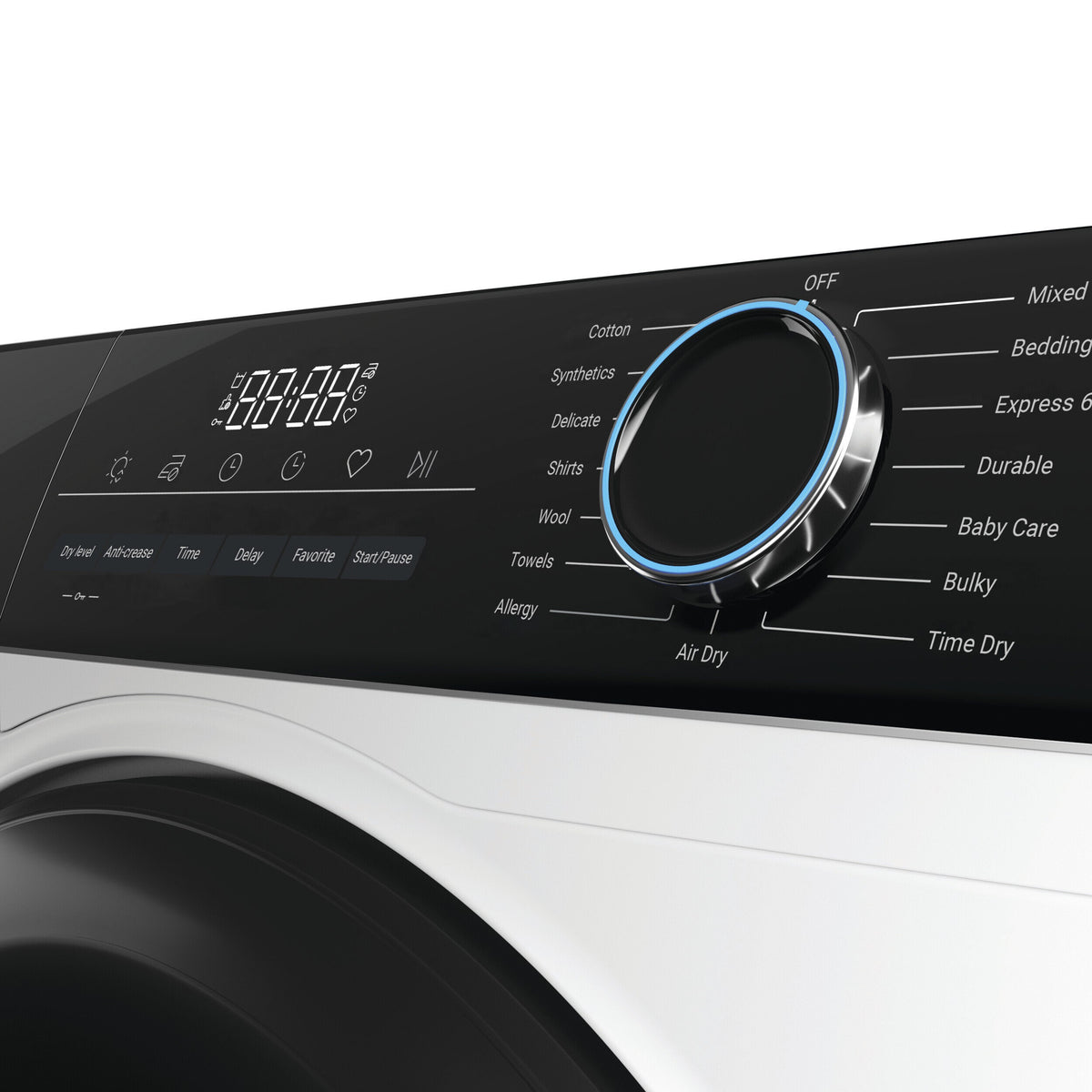 Haier 8kg Heat Pump Dryer - White, 8 Star Energy Rating, 15 Programs, Auto-Sensing - HDHP80AW1