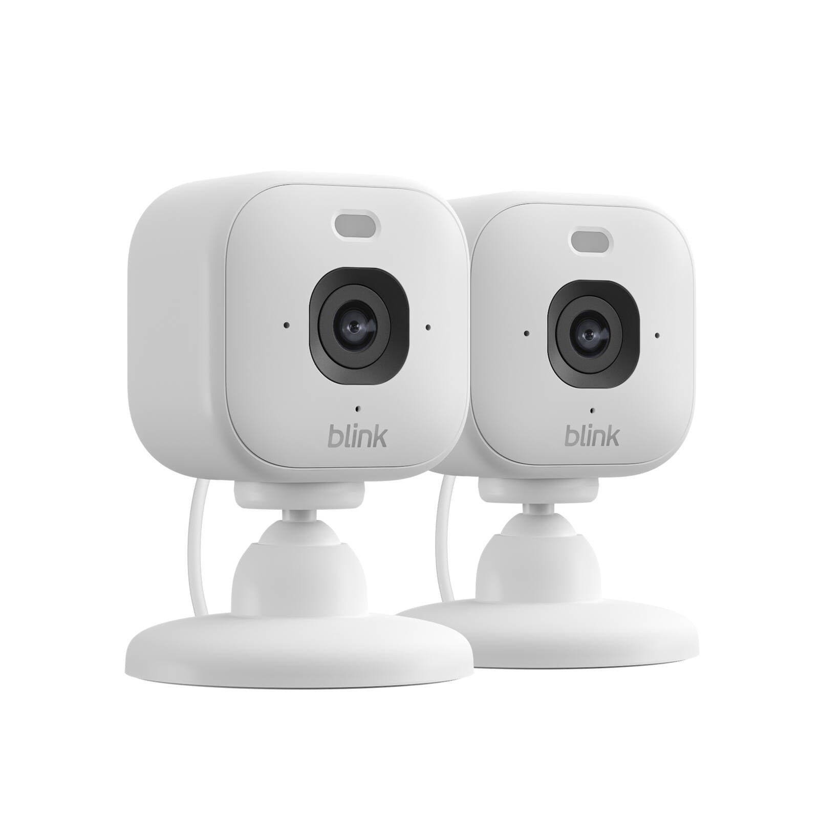 Blink Mini 2K+ Plug-In Security Camera, White - 2 Pack