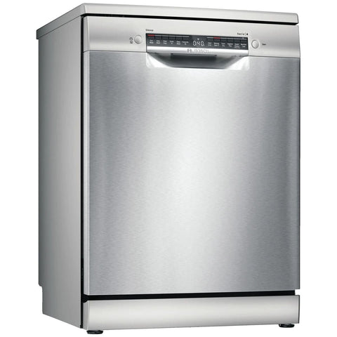 Bosch Series 4 60cm Freestanding Dishwasher - 14 Place Settings, Stainless Steel, Home Connect - SMS4HTI01A
