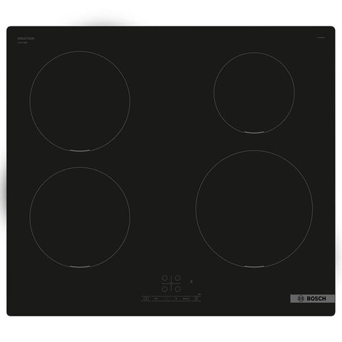 Bosch 60cm Series 4 induction cooktop - four zones, TouchSelect controls, PowerBoost - PUE611BB5H