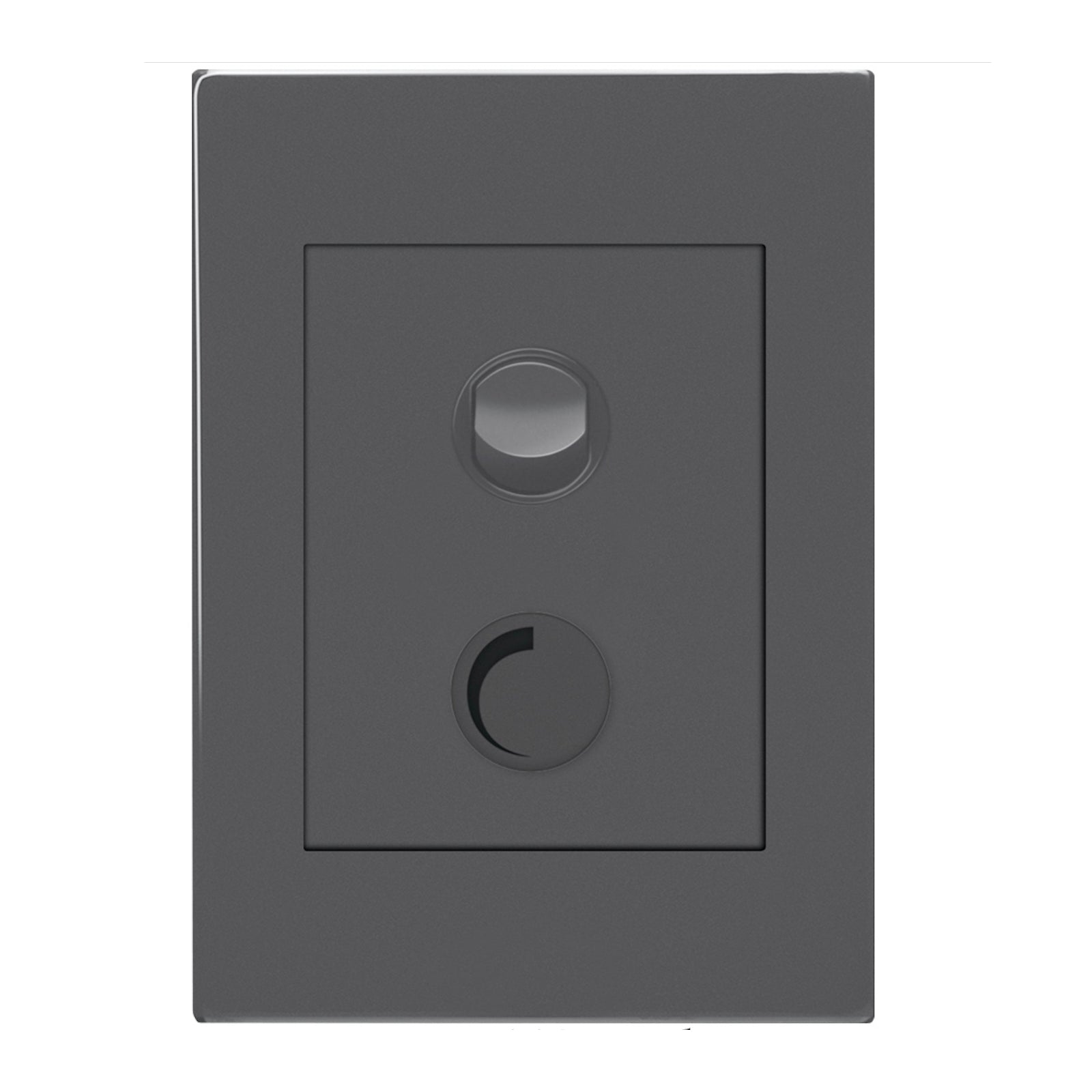 HPM VIVO 250W Trailing Edge Dimmer, Grey, Vertical Rotary, 1 Gang 240V (EV250TGR)