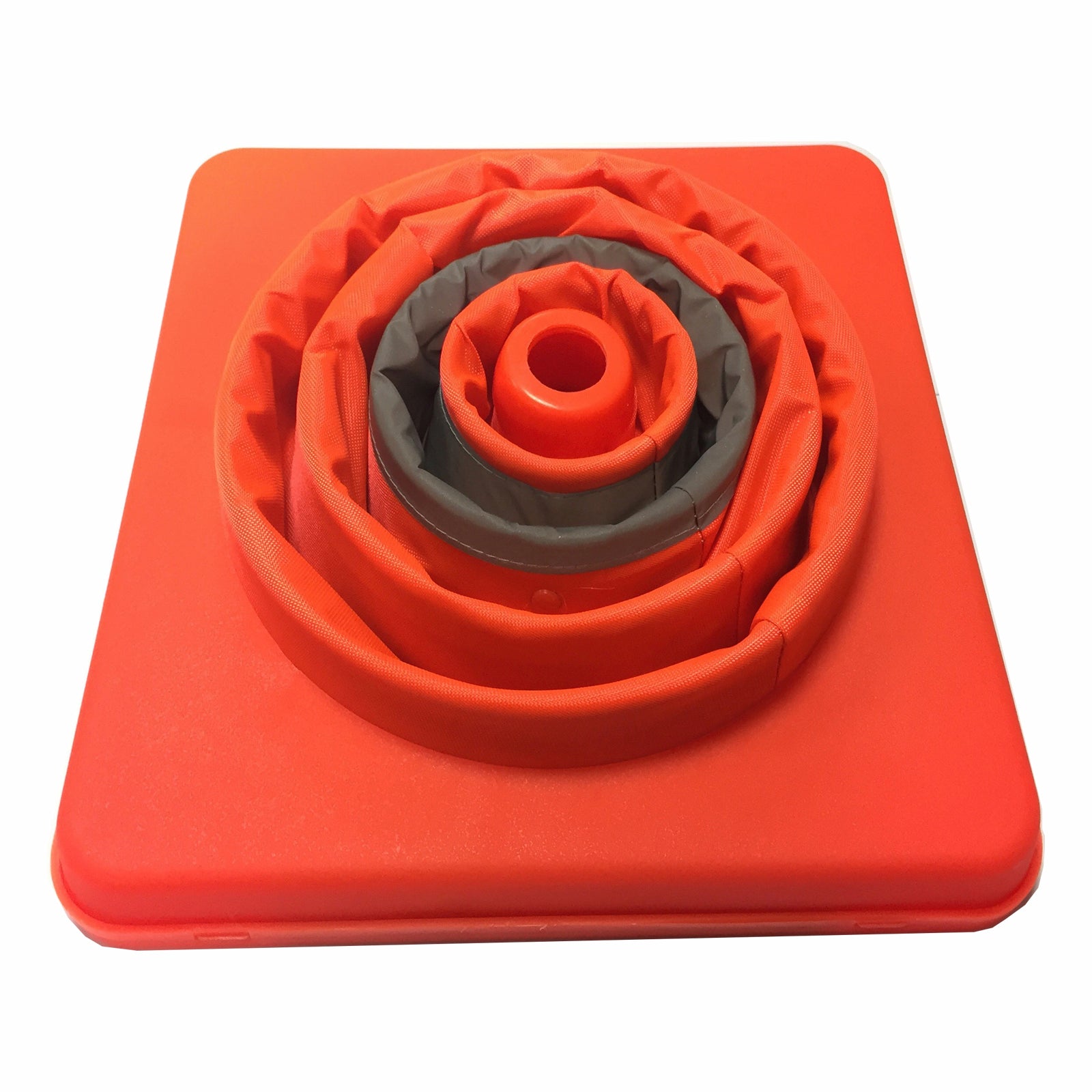 Brutus 420mm Orange PVC Retractable Cone, Reflective Portable Traffic Cone