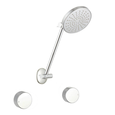 Mondella Resonance Chrome 1/4 Turn All Directional Shower Set, Textured Grip, 9L/min 3 Star WELS