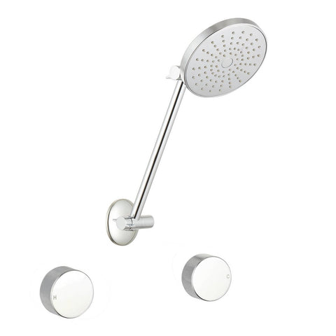 Mondella Resonance Chrome Shower Set - 1/4 Turn - Textured Grip - 240mm x 370mm - SuperSaverAU - view 1