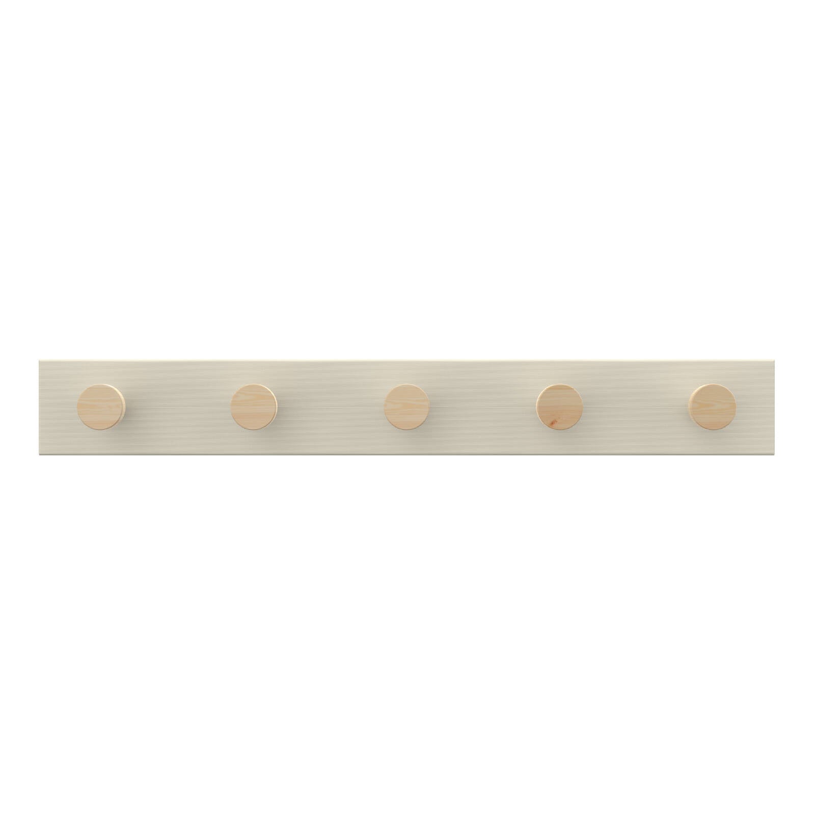 MODE 5 Timber Hooks On Beige Board Hook Rack 600mm Coat & Bag Rack