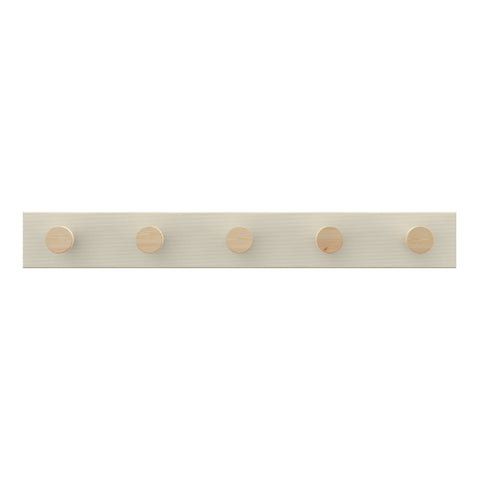MODE 5 Timber Hooks On Beige Board Hook Rack 600mm Coat & Bag Rack