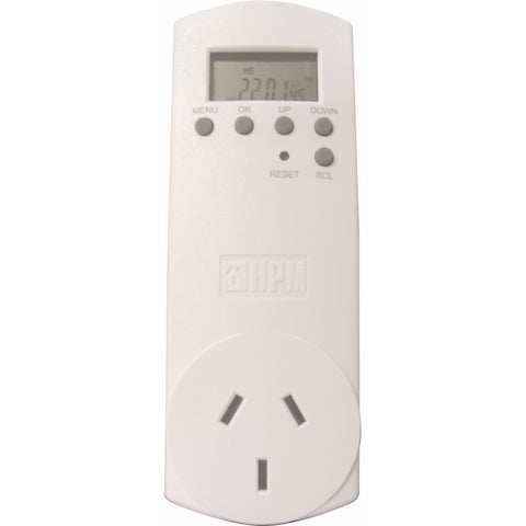 HPM Slimline 24/7 Digital Timer 10A 2400W 7 Day Double Pole D817SLIMDP