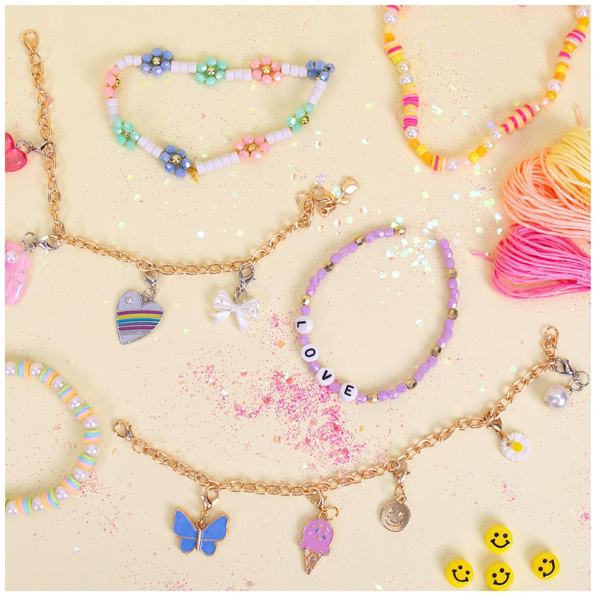 STMT Jewellery Case Kit - Model 233912-POD, 2,655 Beads, 258 Alphabet Beads, 10 Charms - SuperSaverAU - view 5