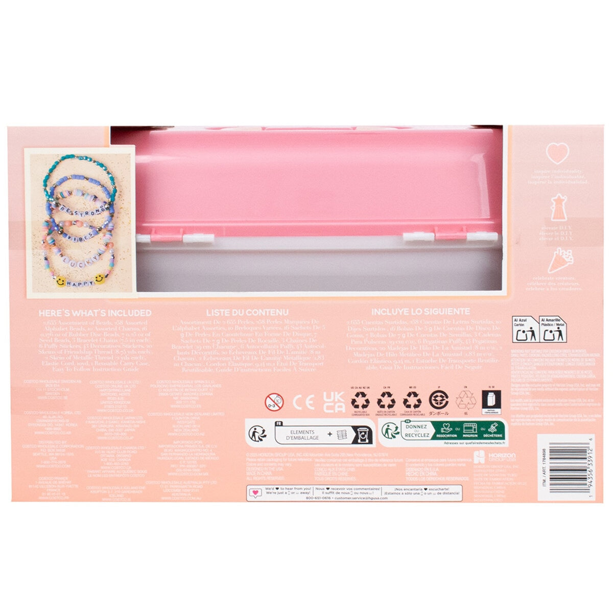 STMT Jewellery Case Kit - Model 233912-POD, 2,655 Beads, 258 Alphabet Beads, 10 Charms - SuperSaverAU - view 9