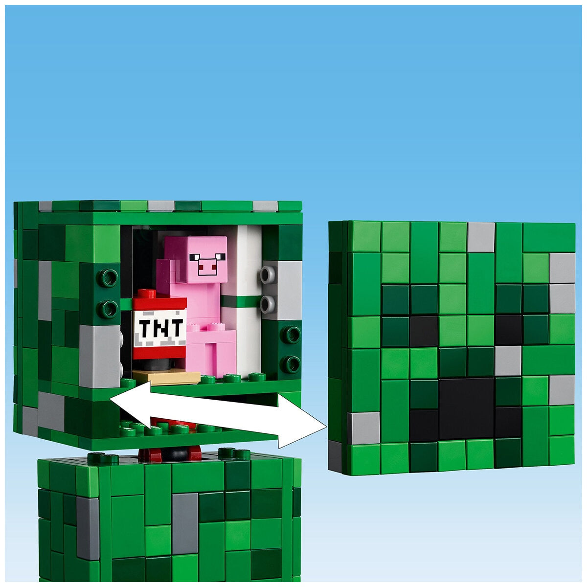 LEGO Minecraft The Creeper 21276 - 665 Pieces, Posable Action Figure, Ages 10+ - SuperSaverAU - view 4