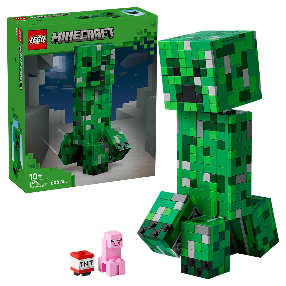LEGO Minecraft The Creeper 21276 - 665 Pieces, Posable Action Figure, Ages 10+ - SuperSaverAU - view 1