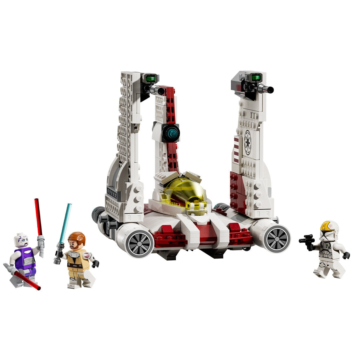 LEGO Star Wars V-19 Torrent Starfighter 75432, 567 Pieces, Clone Wars Minifigures - SuperSaverAU - view 2