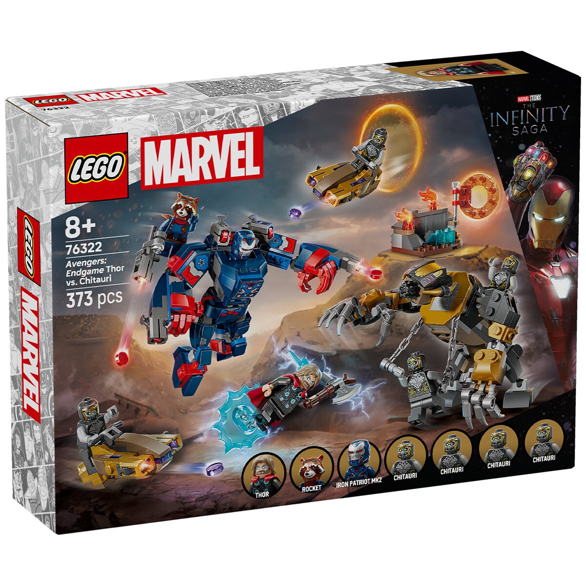 LEGO Marvel Avengers Thor vs. Chitauri 76322, 373 Pieces, Ages 8+ - SuperSaverAU - view 7