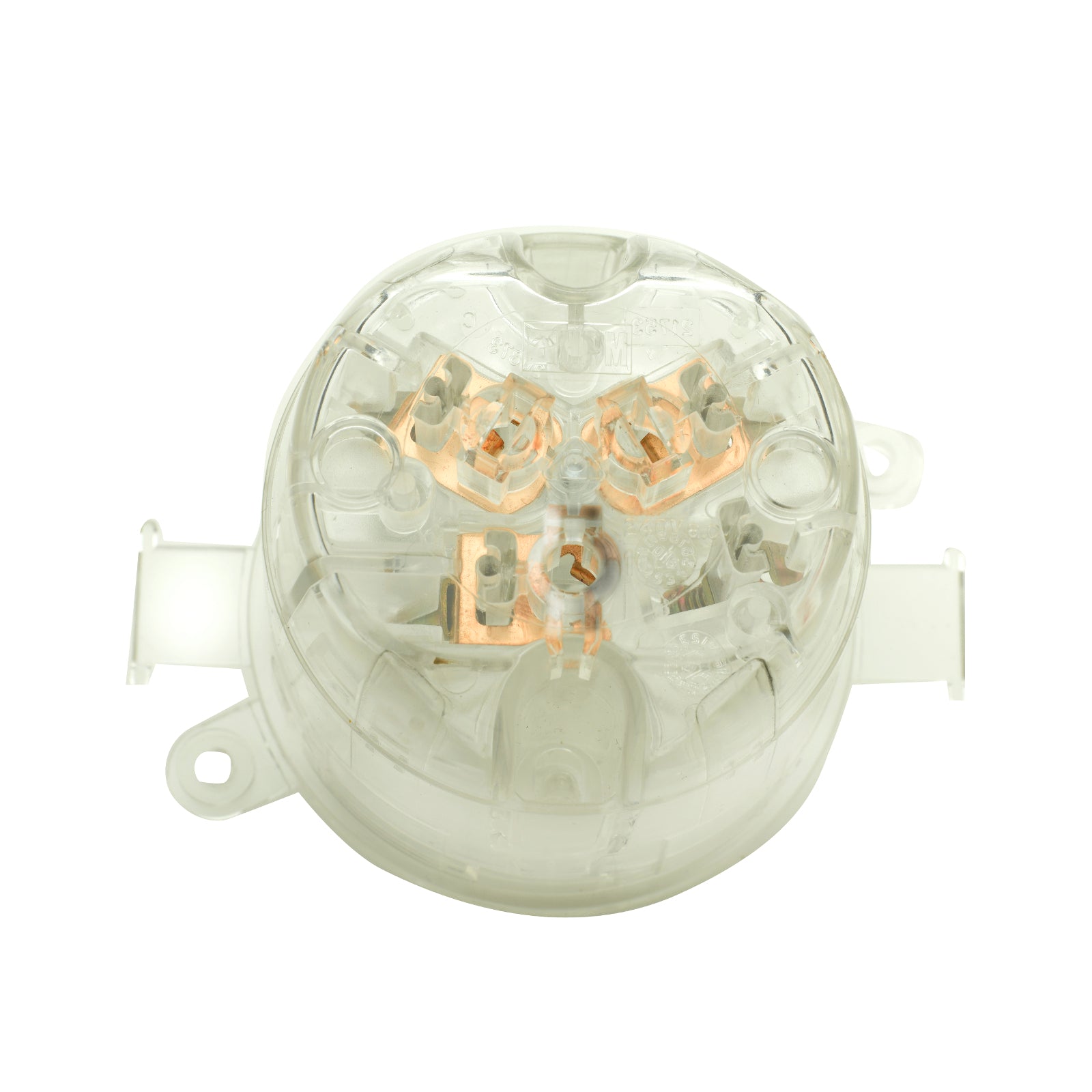 HPM 10A Surface Mount Plug Base - Clear Rear Socket 240V CD37CL