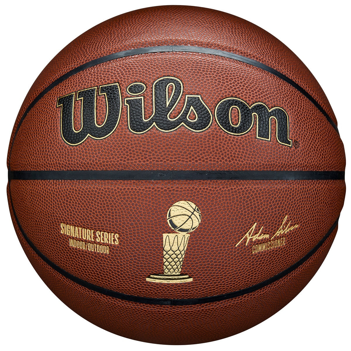 Wilson NBA Alliance Signature Basketball Size 7 - Pure Feel Cover, Durable, Indoor/Outdoor - SuperSaverAU - view 1