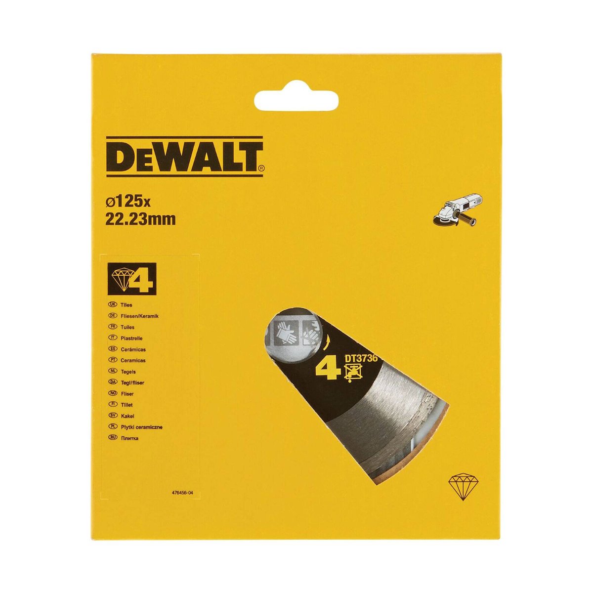 Dewalt Diamond Wheel Blade - 125mm - Continuous Rim - Durable Cutting Tool - SuperSaverAU - view 2