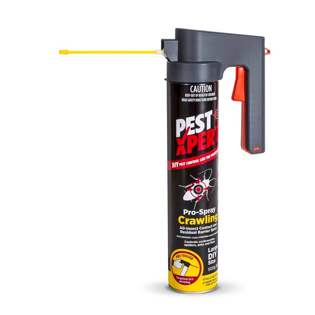 PestXpert Pro-Spray Crawling Insecticide Spray 500g - Indoor/Outdoor Aerosol for Spiders and Cockroaches