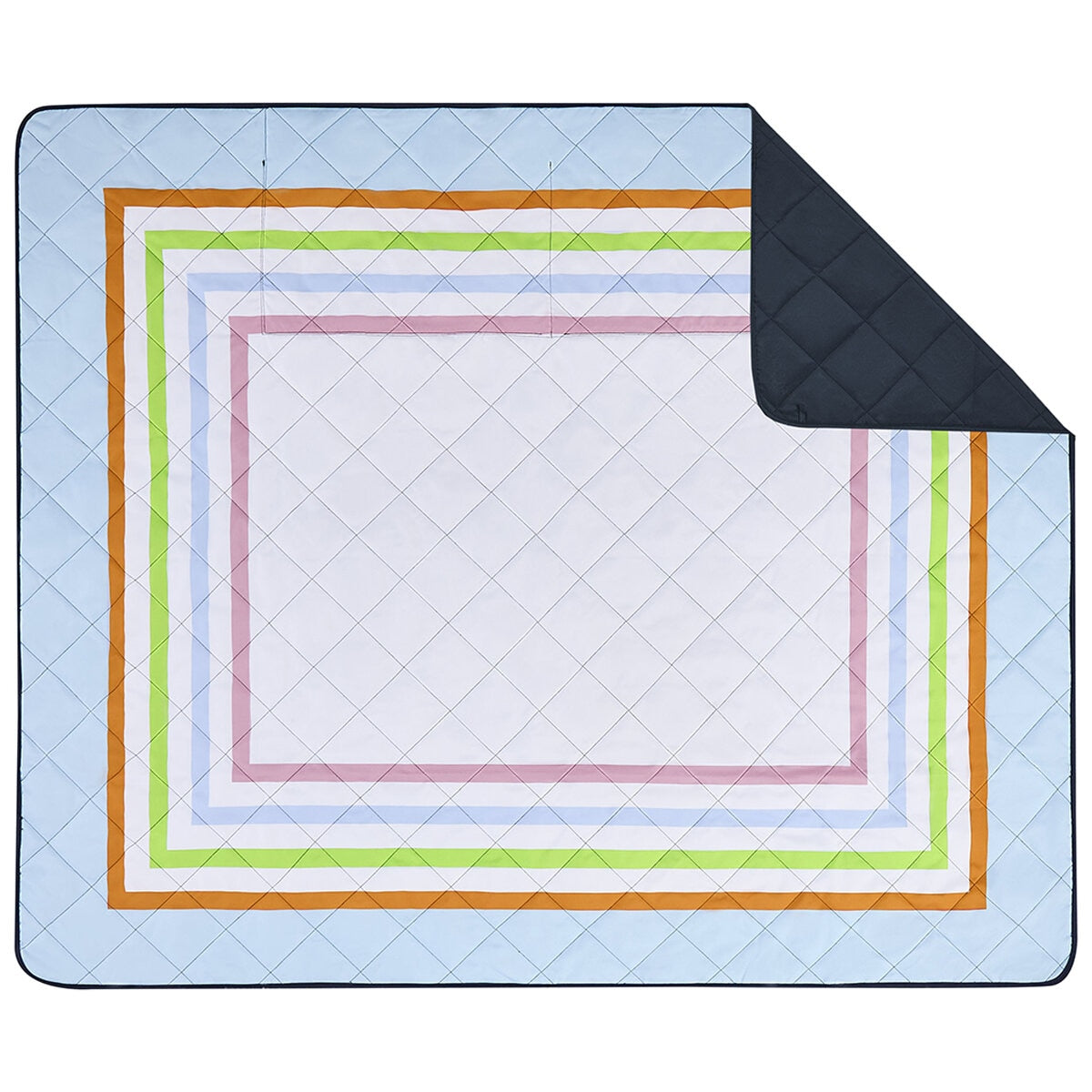 Hunter Outdoor Picnic Blanket Bedford Blue, 152 x 183 cm, Water Resistant, Tent Loops - SuperSaverAU - view 2