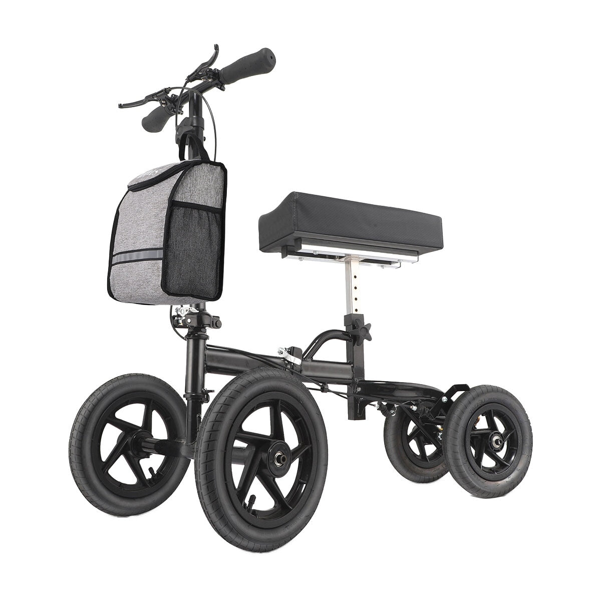Altus Knee Scooter Walker Black, 158 kg Capacity, All-Terrain Pneumatic Tires - SuperSaverAU - view 7