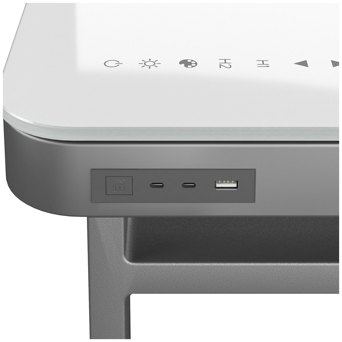 Tresanti Aurora Height-Adjustable Desk With LED Lighting