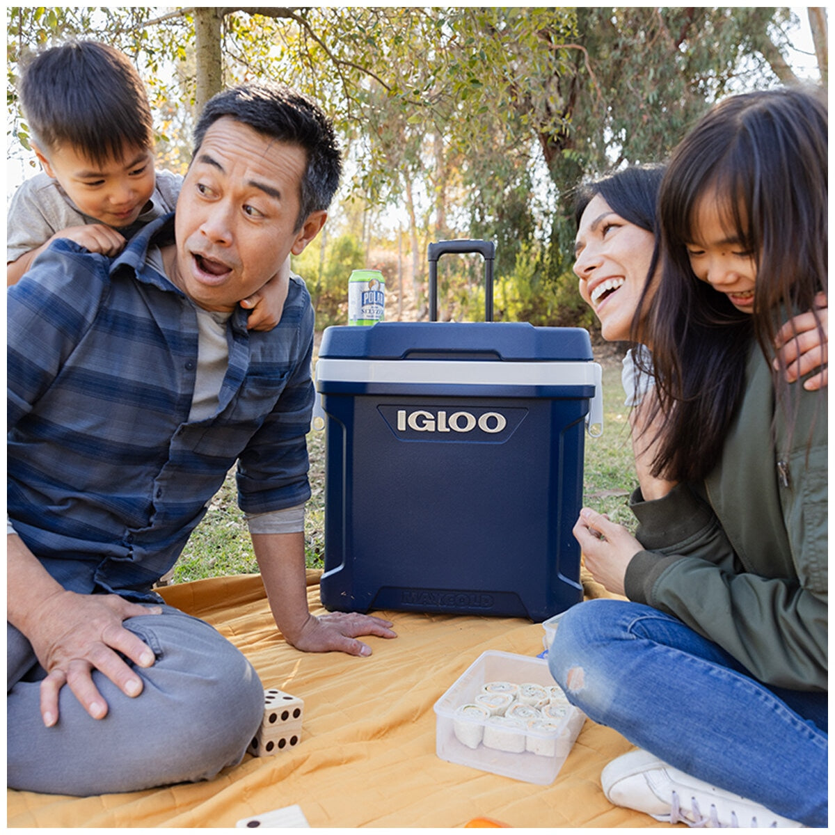 Igloo MaxCold 58.6L Wheeled Cooler with Softride Wheels & Locking Handle - SuperSaverAU - view 10
