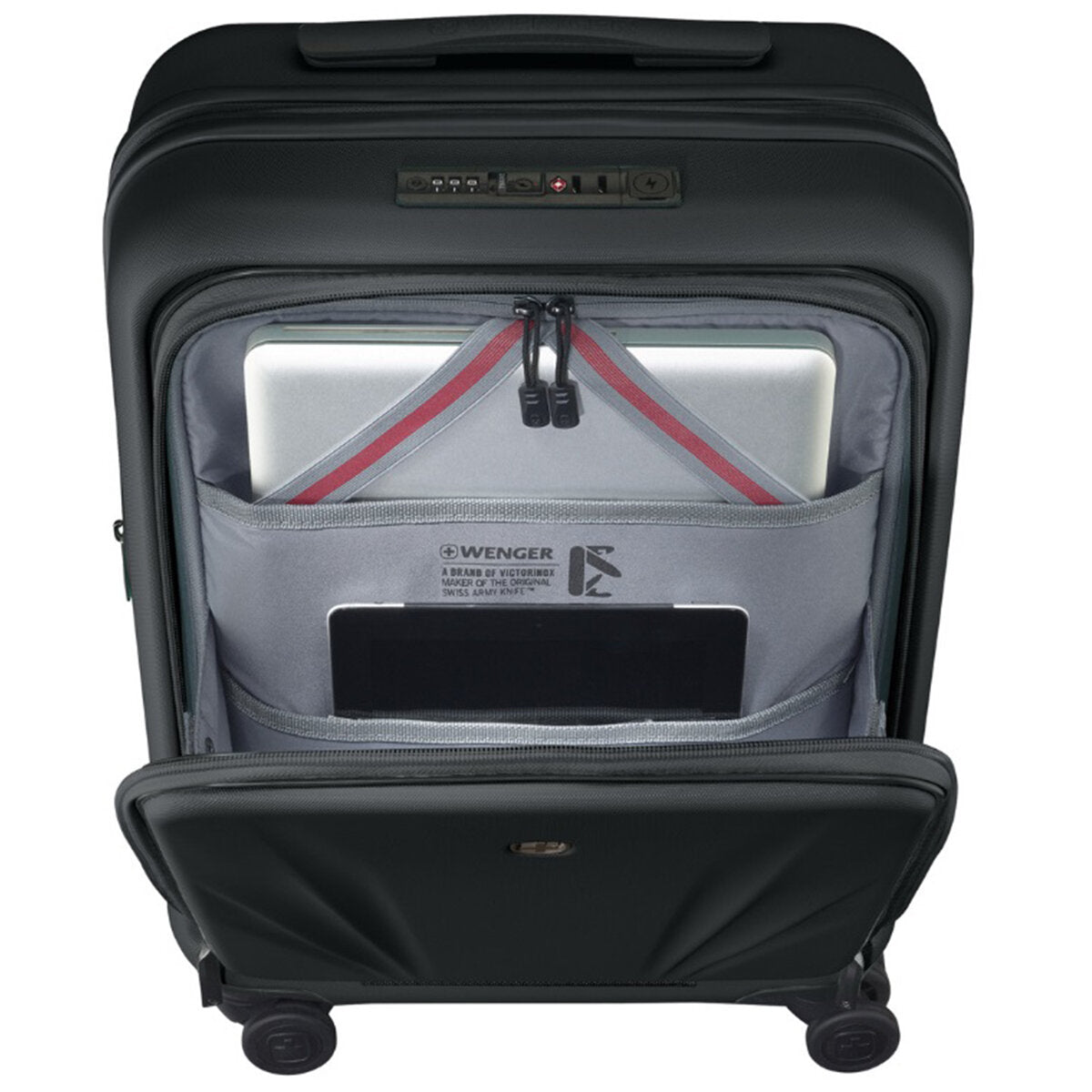 Wenger Skyon 2 Piece Luggage Set - Hardside, TSA Lock, USB Port, Black - SuperSaverAU - view 4