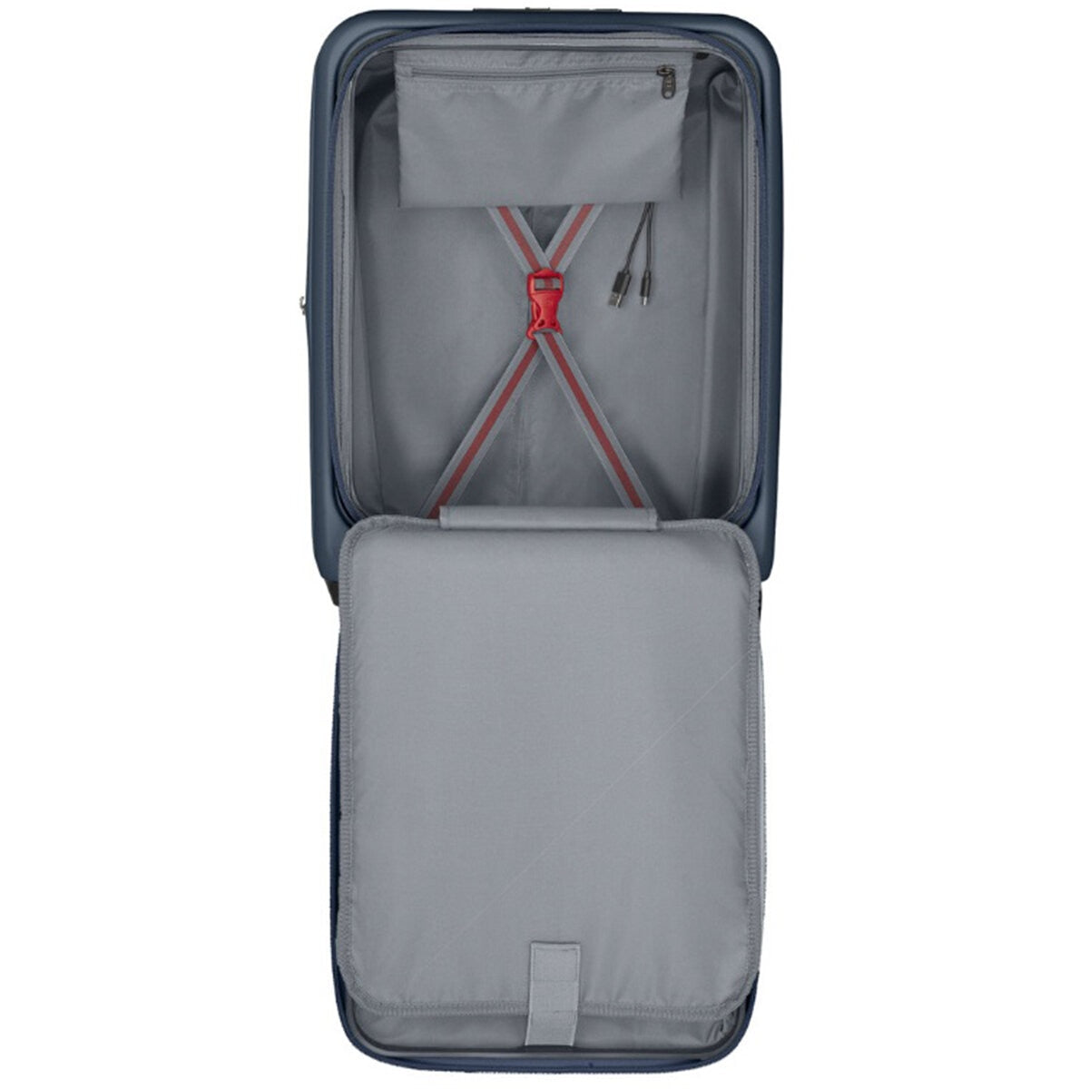 Wenger Skyon 2 Piece Luggage Set, Navy Blue, Hard Side, USB Port, 35L/45L & 103L/120L - SuperSaverAU - view 7