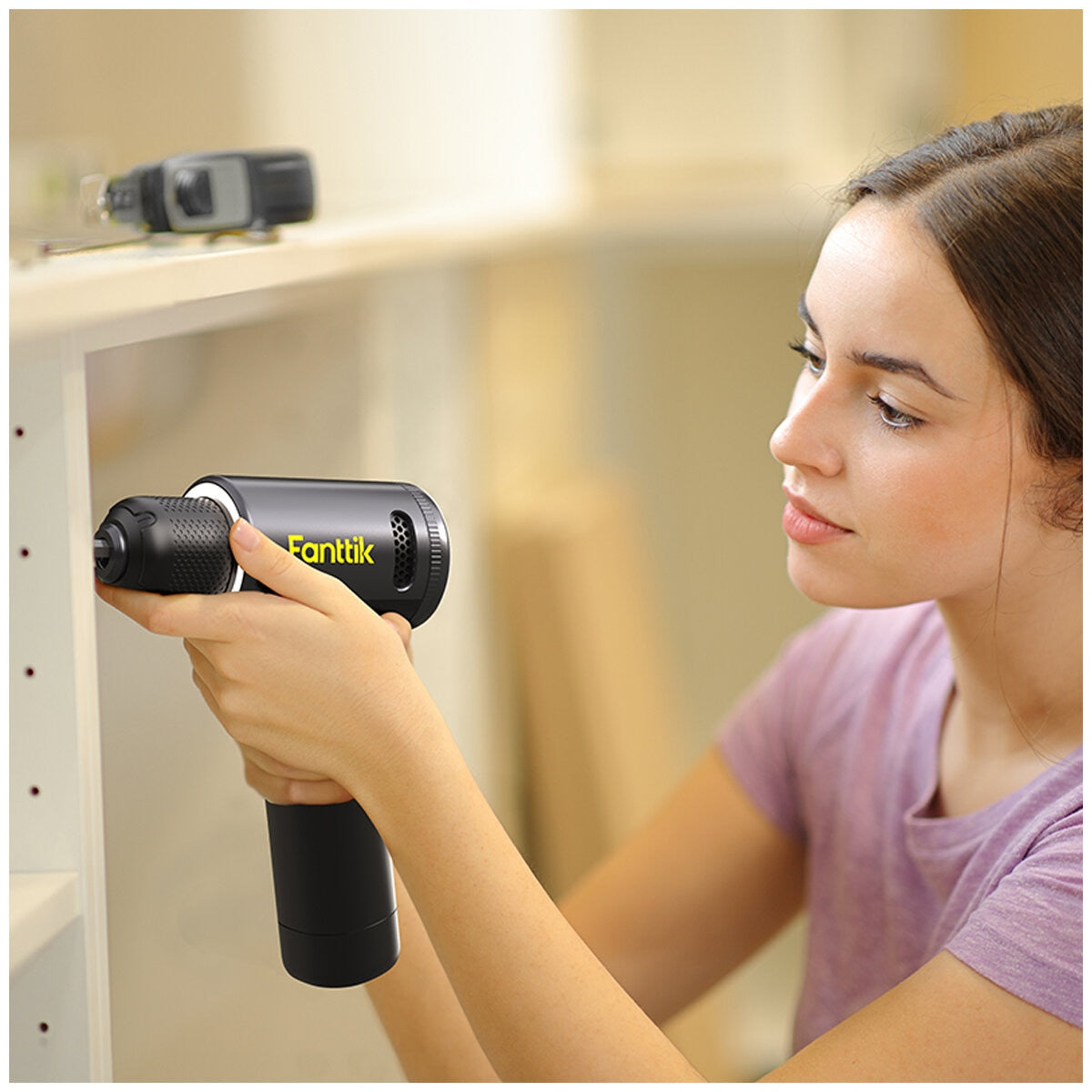 Fanttik Z100 Apex Cordless Brushless Electric Drill, 30 N.m Torque, 2500mAh Battery - SuperSaverAU - view 5