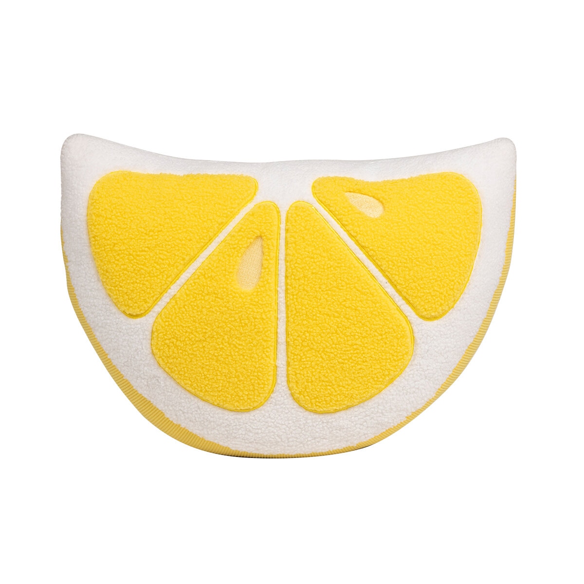 Brentwood Originals Lemon Fruit Shape Pillow 419x470x140mm - Soft Polyester Fiberfill - SuperSaverAU - view 1