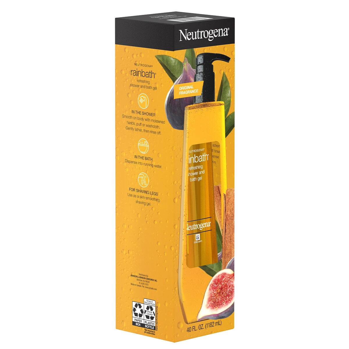 Neutrogena Rainbath Gel Original 1.18L Moisturising Body Wash, Softens Skin - SuperSaverAU - view 2