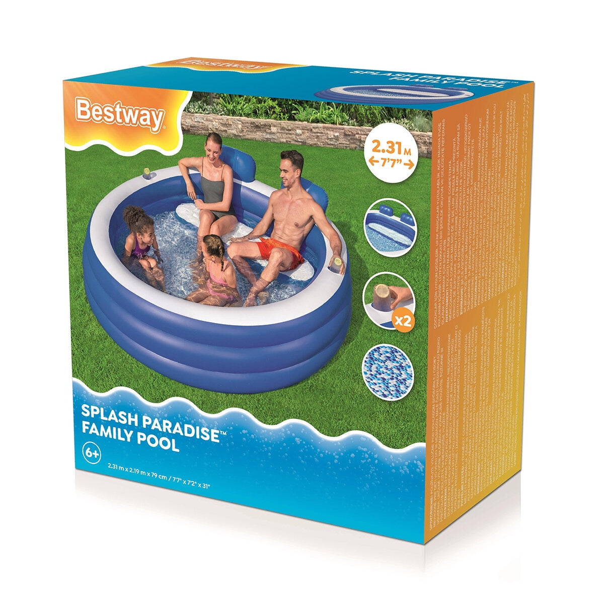 Bestway Splash Paradise Family Pool 79cm x 2.31M x 2.19M