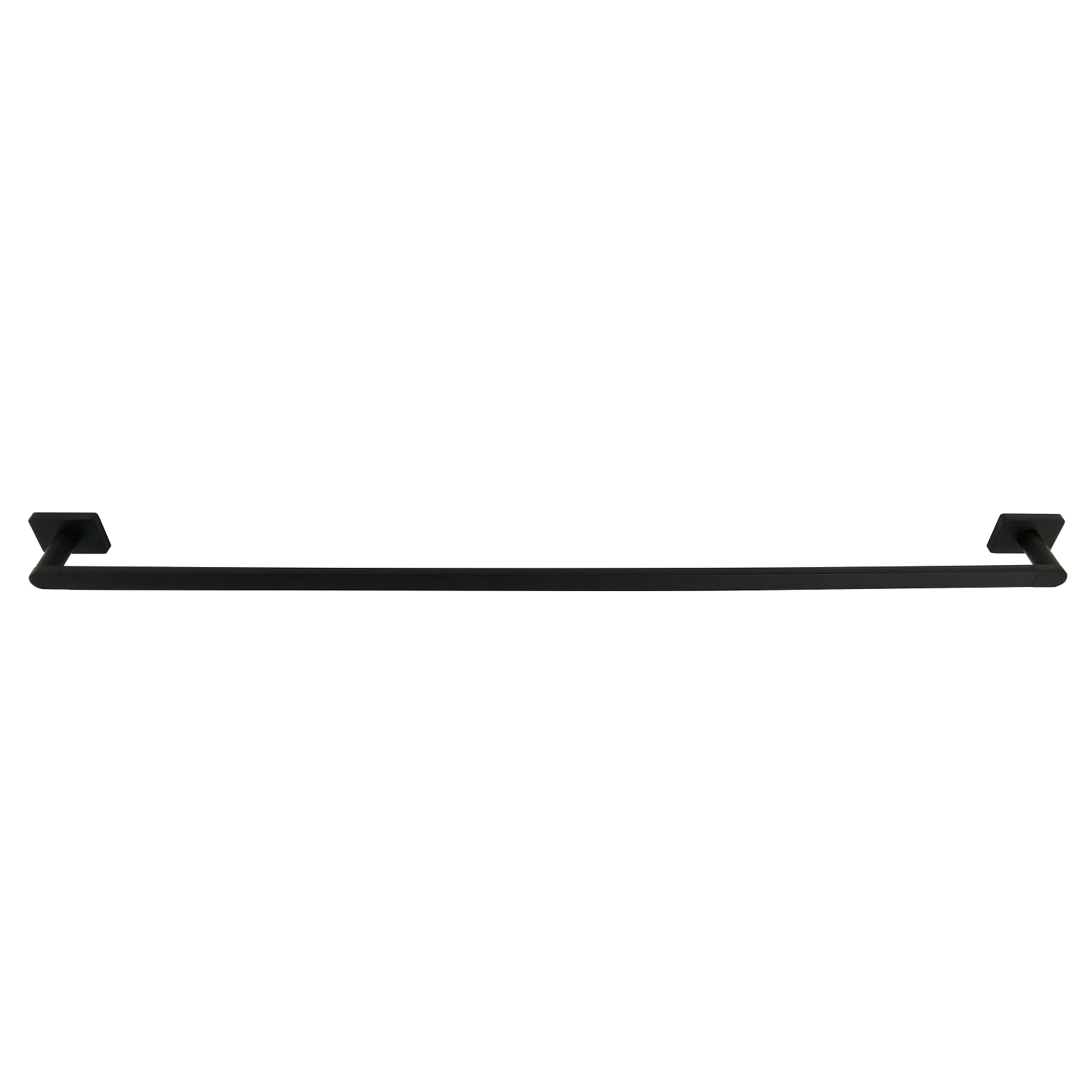 Barelli Rigoni 900mm Matt Black Coated Zinc Alloy Single Towel Rail