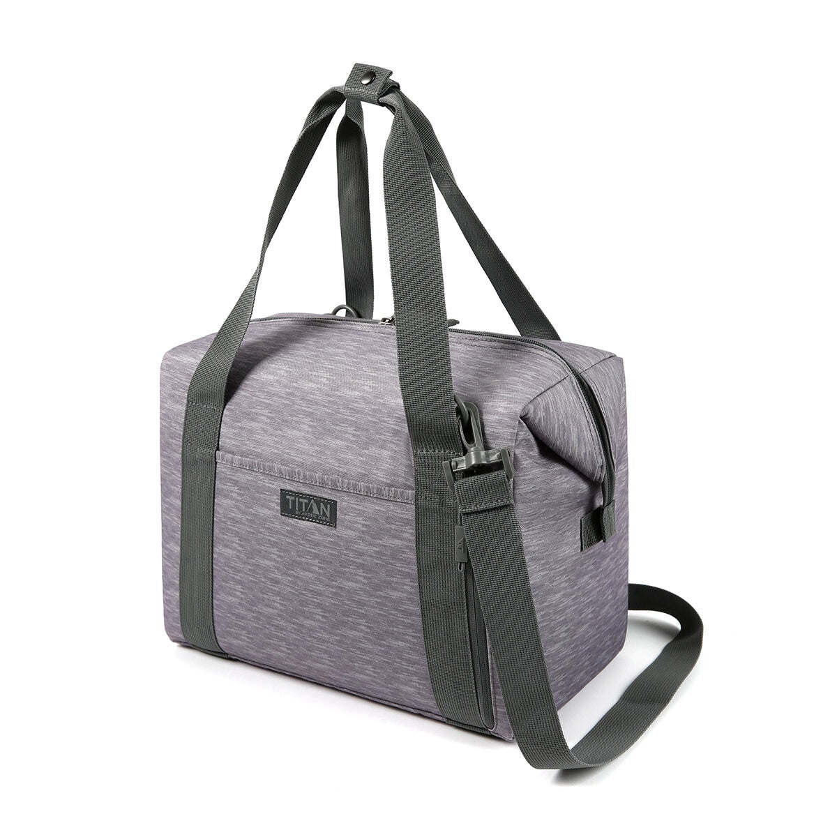 Titan Insulated Carry All Tote Grey, 25 Can Capacity, Leak Proof, Convertible Handles - SuperSaverAU - view 2