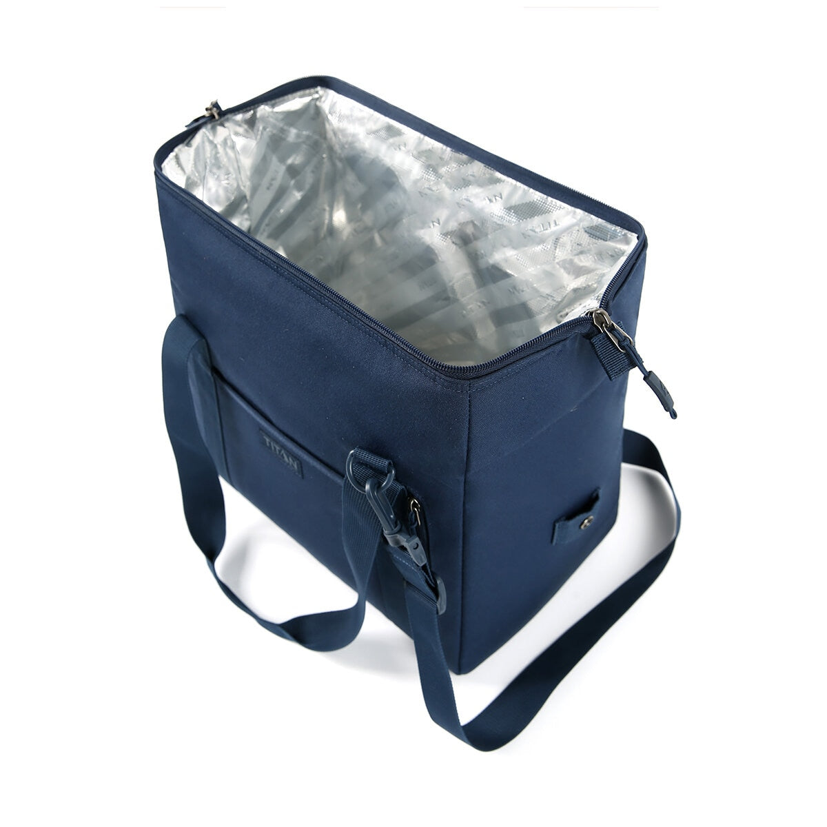 Titan Insulated Carry All Tote Navy, 25 Can Capacity, Leak Proof, Convertible Handles - SuperSaverAU - view 7