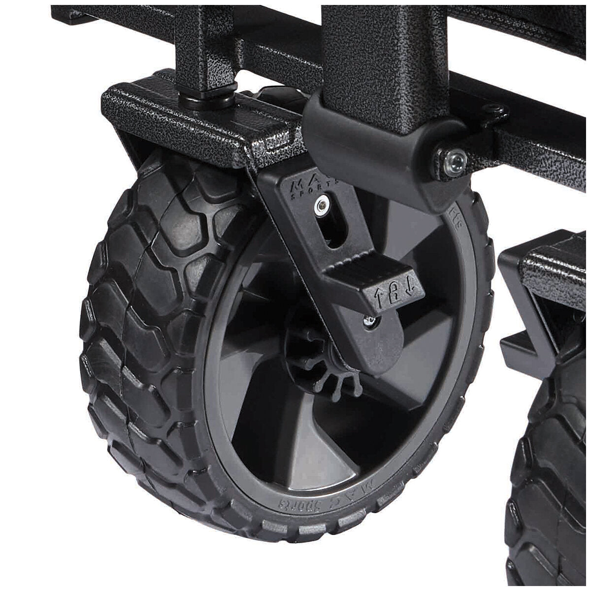 Mac Sports Deluxe Push Pull Folding Wagon with Brakes
