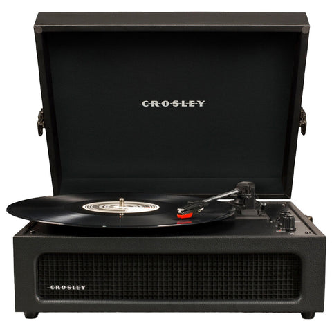 Crosley Voyager Bluetooth Portable Turntable Black, 33 1/3, 45, 78 RPM, Stereo Speakers - SuperSaverAU - view 1